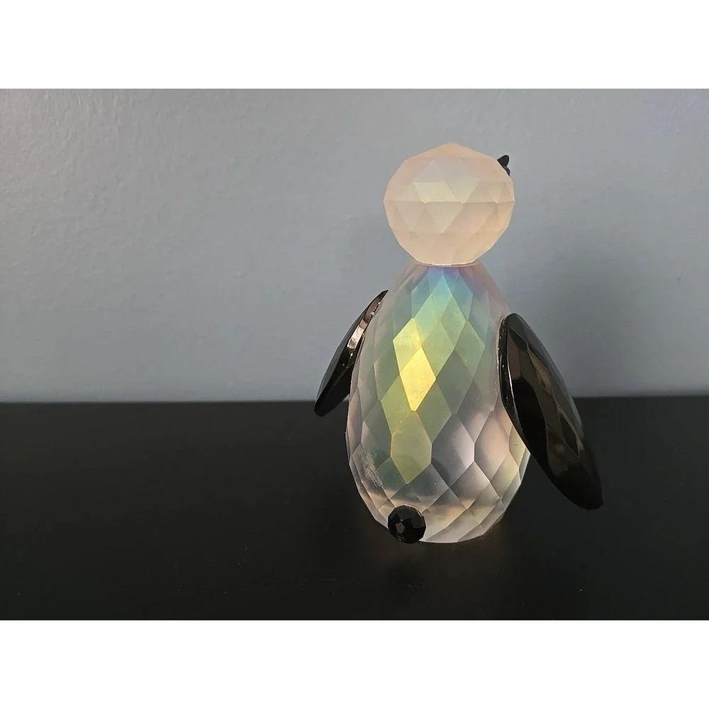 Simon Designs‎ Crystal Frosted Winter Penguin Paperweight Figurine 4